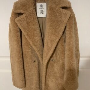 Tan Teddy Coat for Women